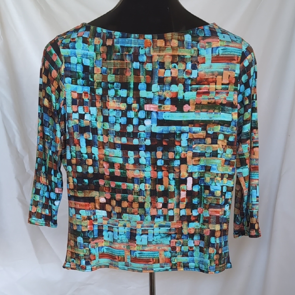 Peck & Peck Multicolor Abstract Women's Blouse